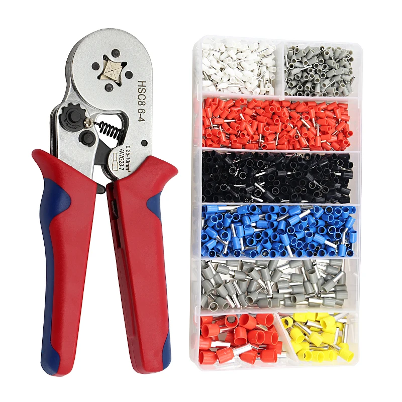 Crimping Tools Pliers 1200pcs Terminals Self-Adjusting Crimping Pliers Hand Tool Crimping Pliers for Terminals High Precision