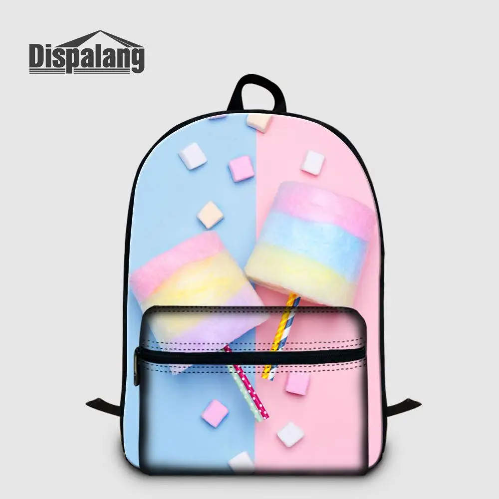 

Dispalang Women's Backpack For Laptop 14 Notebook Computer School Bag Marshmallow Candy College Bookbag Female Backpacks Travel