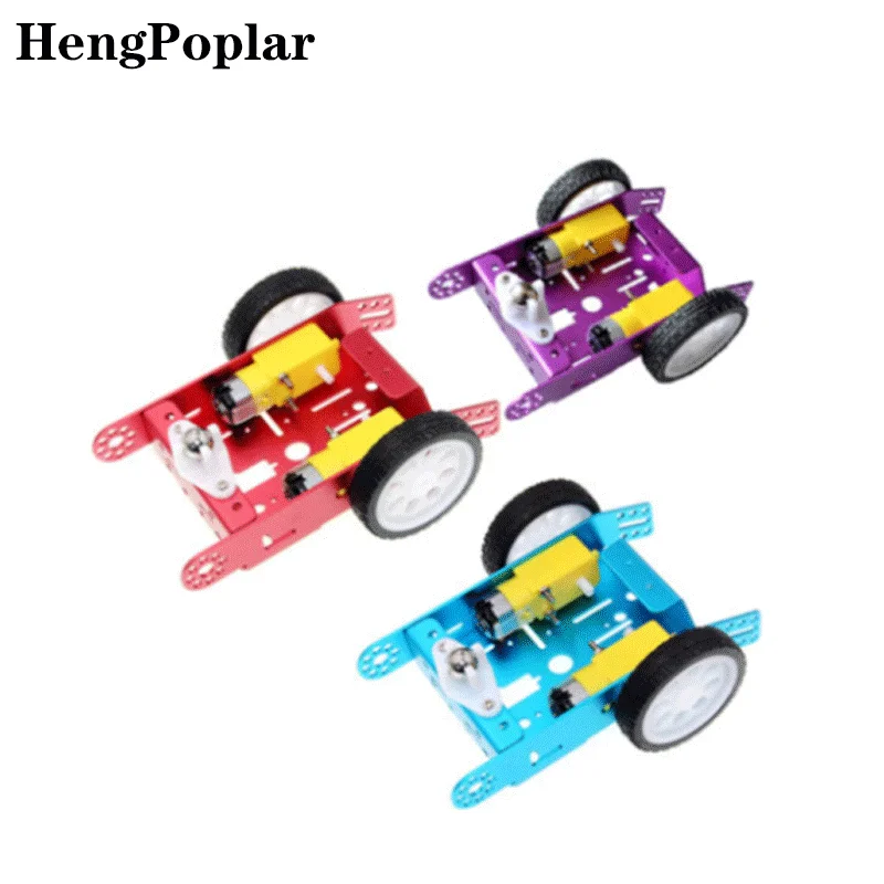 Aluminum alloy trolley Robot trolley Intelligent trolley chassis Alloy chassis 2-wheel trolley DIY new A30