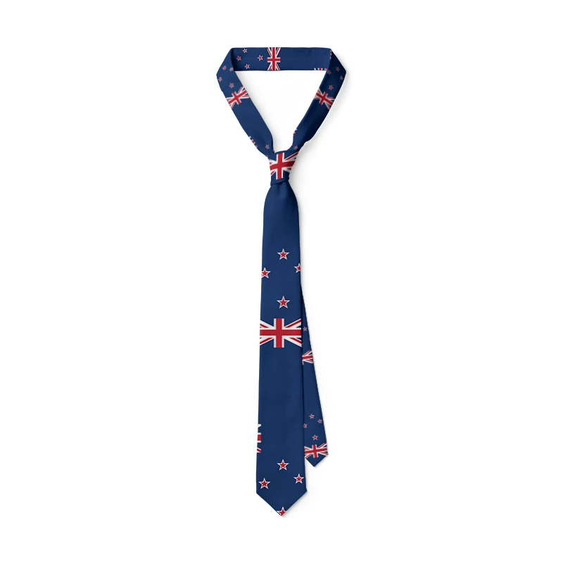 Nation Flag Ties For Man New Slim Casual Classic Polyester Necktie Fashion Men Tie for Wedding Christmas Party Male Tie Neckwear