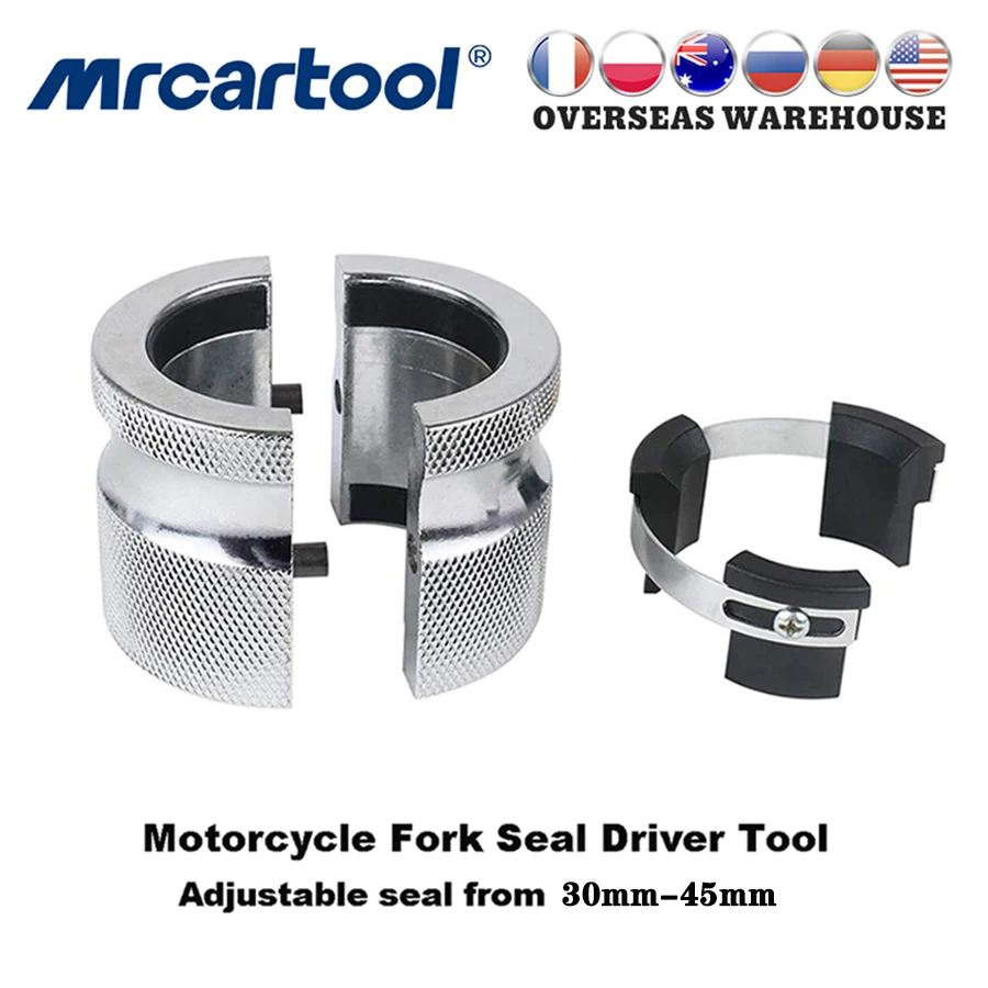 Mr Cartool 30mm-45mm Motorcycle Fork Seal Driver Adjustable Install Tools Works On Conventional Inverted Forks Install