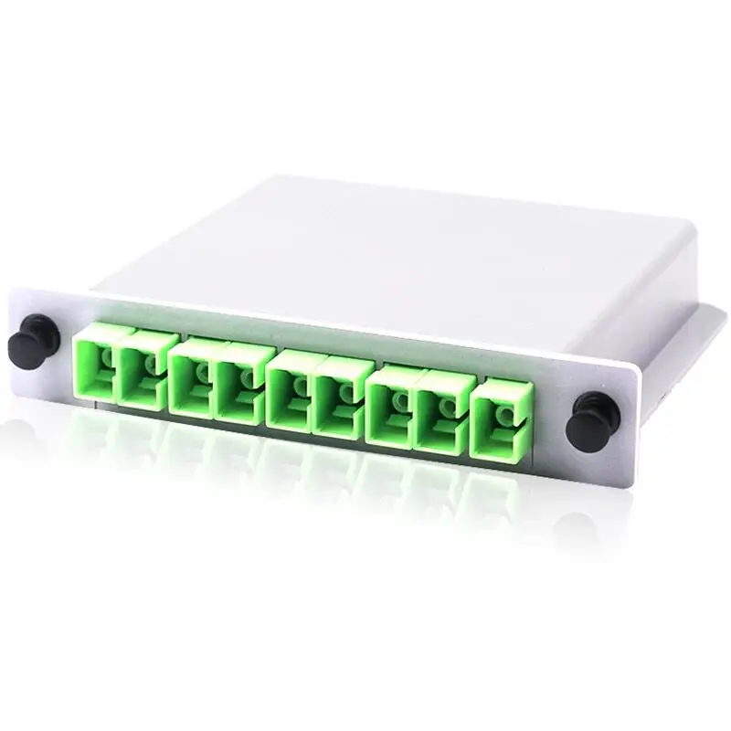 Imagem -05 - Fibra Óptica Splitter Box Ftth Box com 1x8 Planar Wave Guide tipo sc Apc Plc Pcs por Lote 10 Pcs por Lote