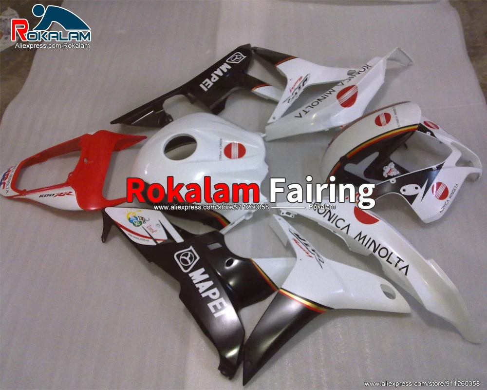 

Hulls For Honda CBR600RR 07 08 CBR600 RR F5 2007 2008 CBR 600RR Motorcycle Red White Black Fairing Kits (Injection Molding)