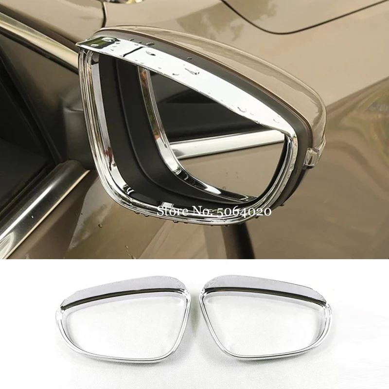 

ABS Chrome For Volkswagen VW Passat B8 2016 2017 2018 Car Rearview Mirror Rain Eyebrow Cover Trim Car Accessories Styling