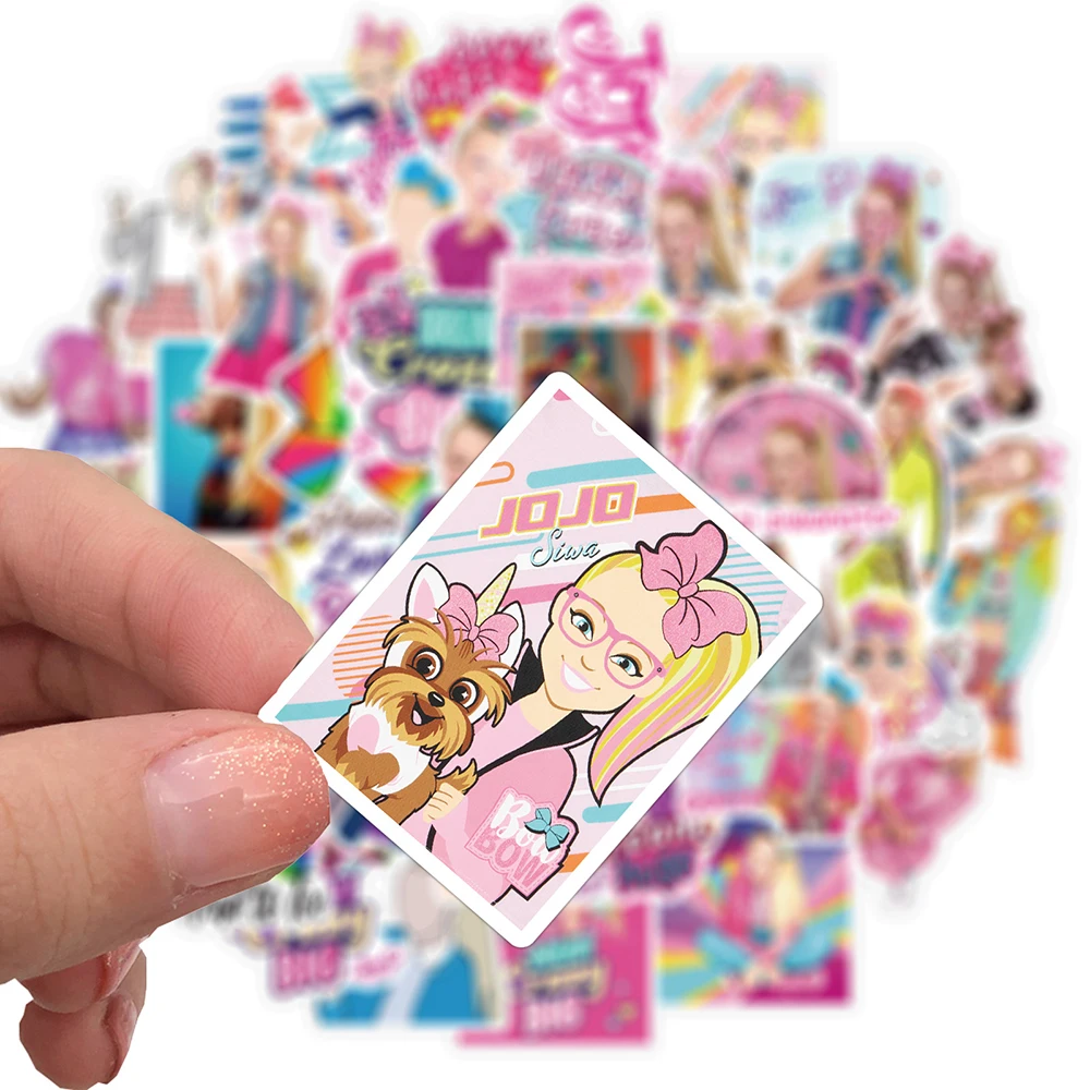 10/30/50pcs Singer JOJO SIWA Girl Stickers Graffiti DIY Phone Luggage Guitar Fridge Laptop Sticker Waterproof Decals Kids Toy