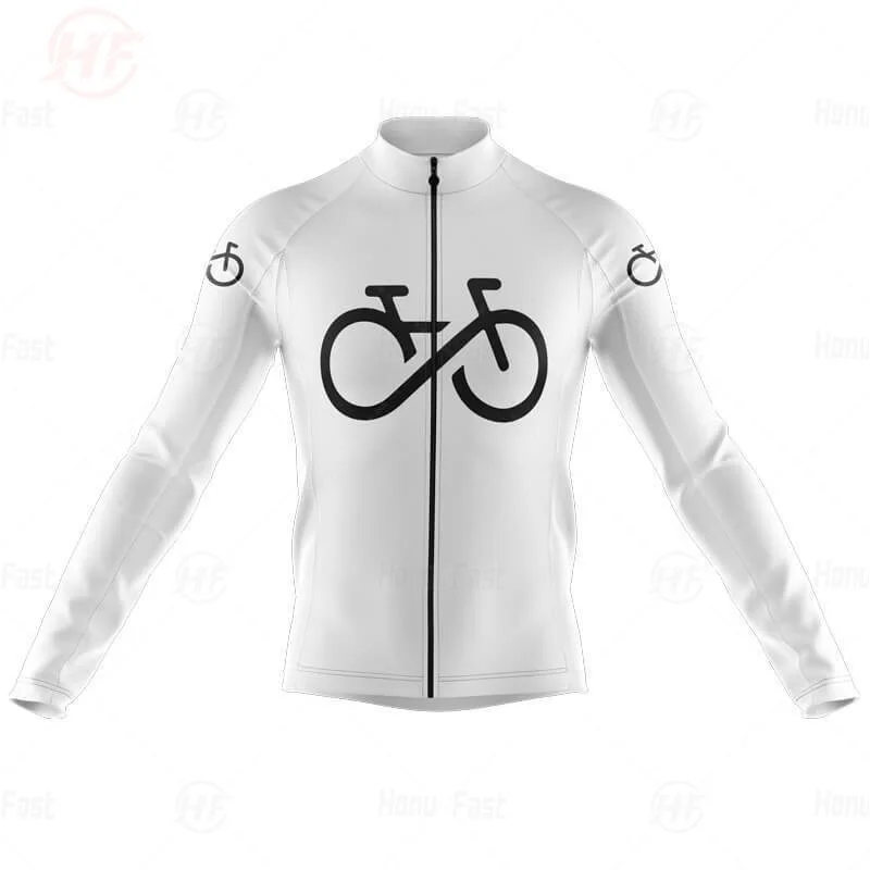 New Outdoor Riding Bike MTB Clothing Cycling Jersey Men\'s Breathable Long Sleeve Cycling Jersey Bike Jersey Bicycle Clothing