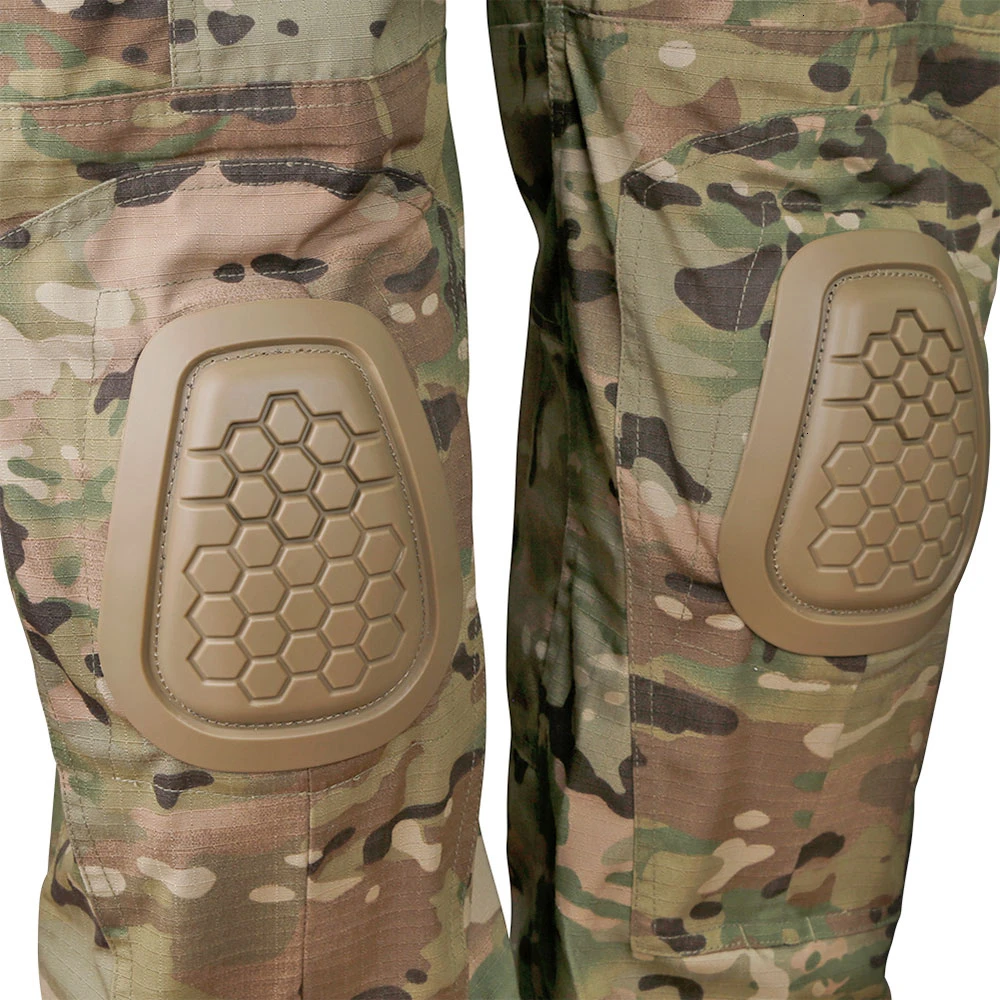 Tactical Knee and Elbow Pads Protective Set for G2 G3 G4 Combat Uniform Paintball Hunting Airsoft Outdoor Sport Accessories