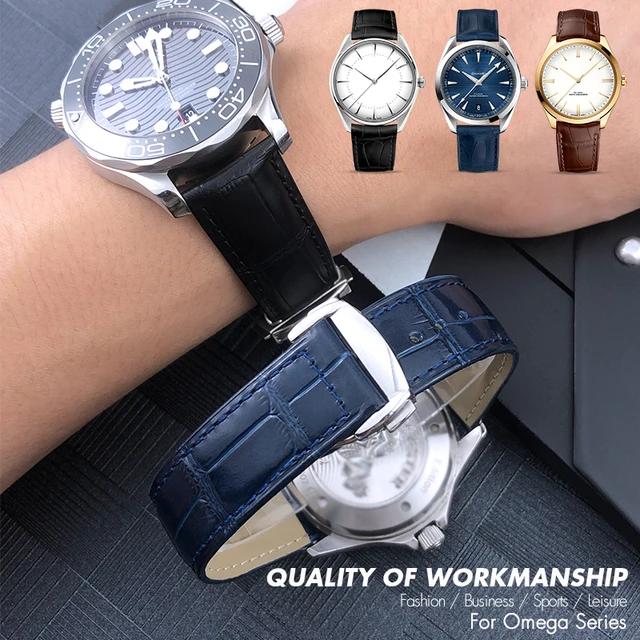 Omega seamaster cinturino pelle store