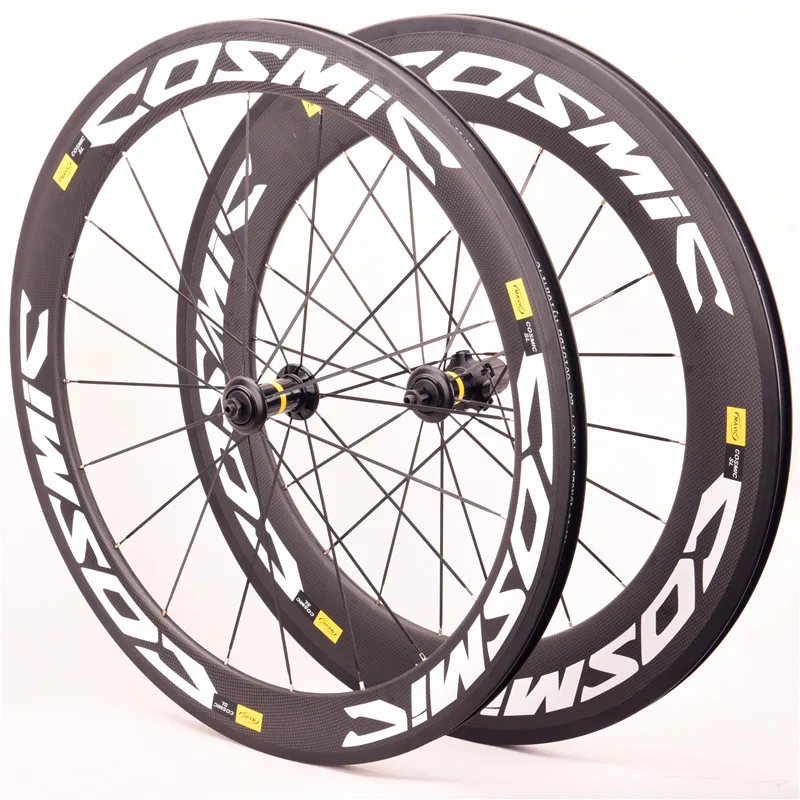 

700C Tubular Carbon Wheelset 60mm + 88mm Carbon Clincher Bicycle Wheels Road Bike Basalt Braking wheels