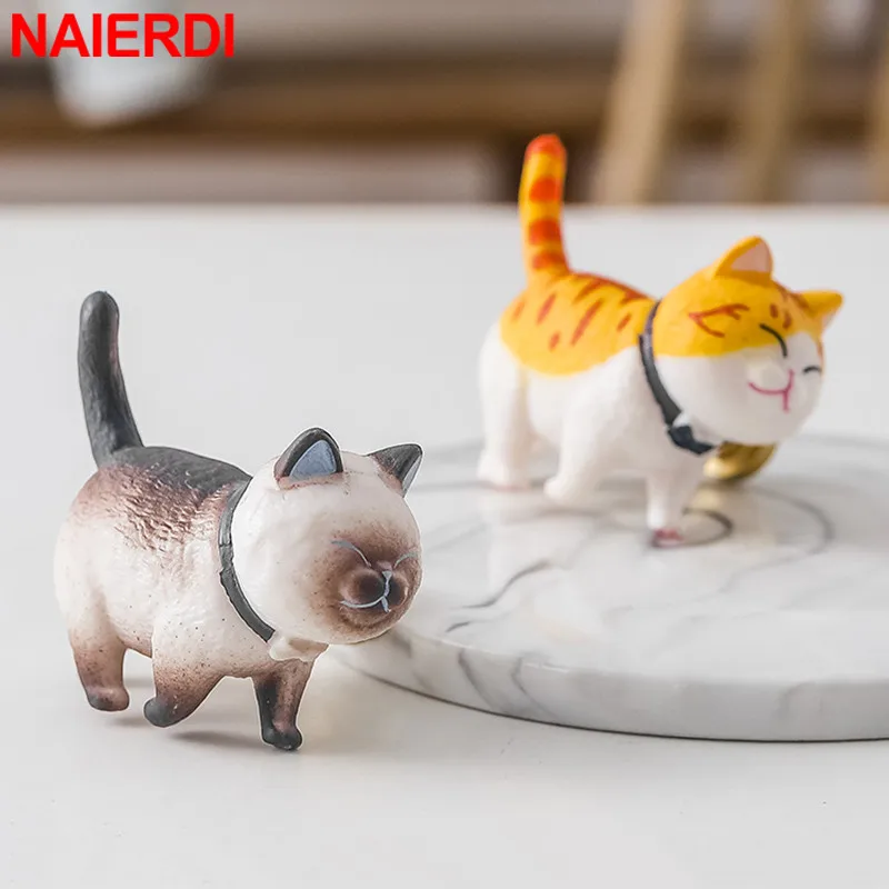 NAIERDI Cartoon Cat Cabinet Knobs Creative Resin Furniture Handles Kids Room Drawer Handles for Colorful Cabinet Handle Hardware