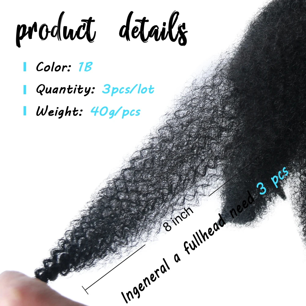 Short Soft Afro Kinky Curly Hair Short 8inch Marley Hair Braids Synthetic Colored Crochet Braiding Hair Extensions for Women