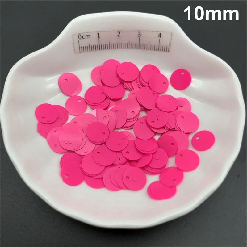 30g Solid Fuchsia  Loose Sequins Paillettes For Sewing ,Shoes,Hat,Kids DIY,Crafts Accessories Wholesale