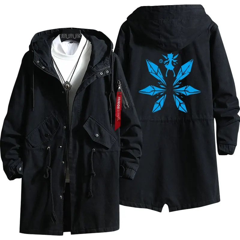 

New Touhou Coat Hakurei Reimu Hoodie Anime Kirisame Marisa Men trench fashion fall winter cotton zipper Overcoat Jacket