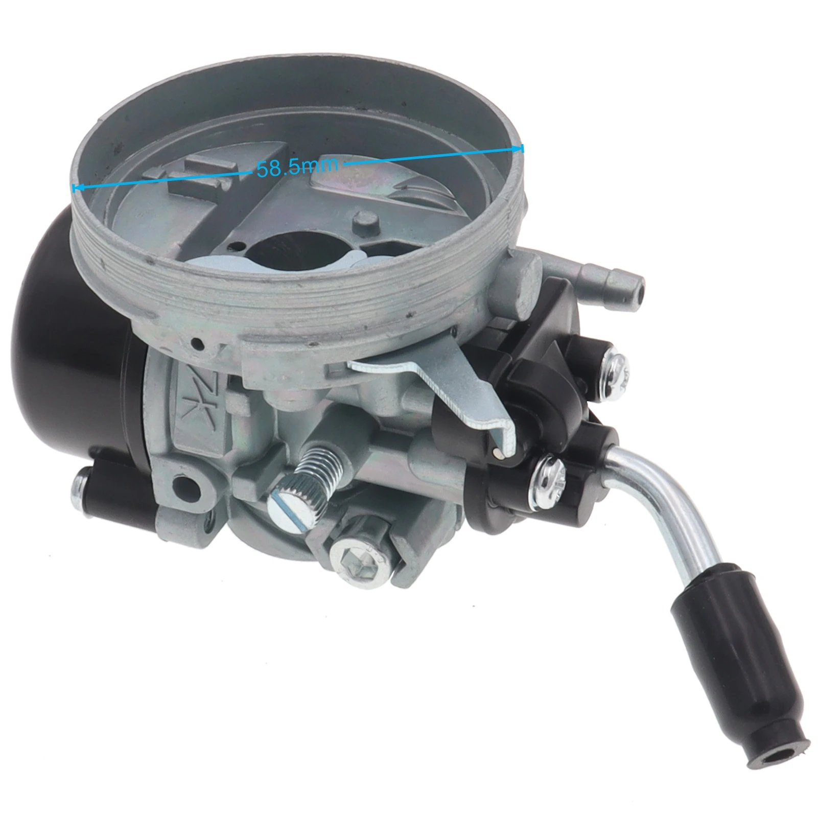 19mm Racing Carburetor with 58mm Air Filter for 2 Stroke Motorized DIrt Pit Pocket Bike 49cc 66cc 70cc 80cc