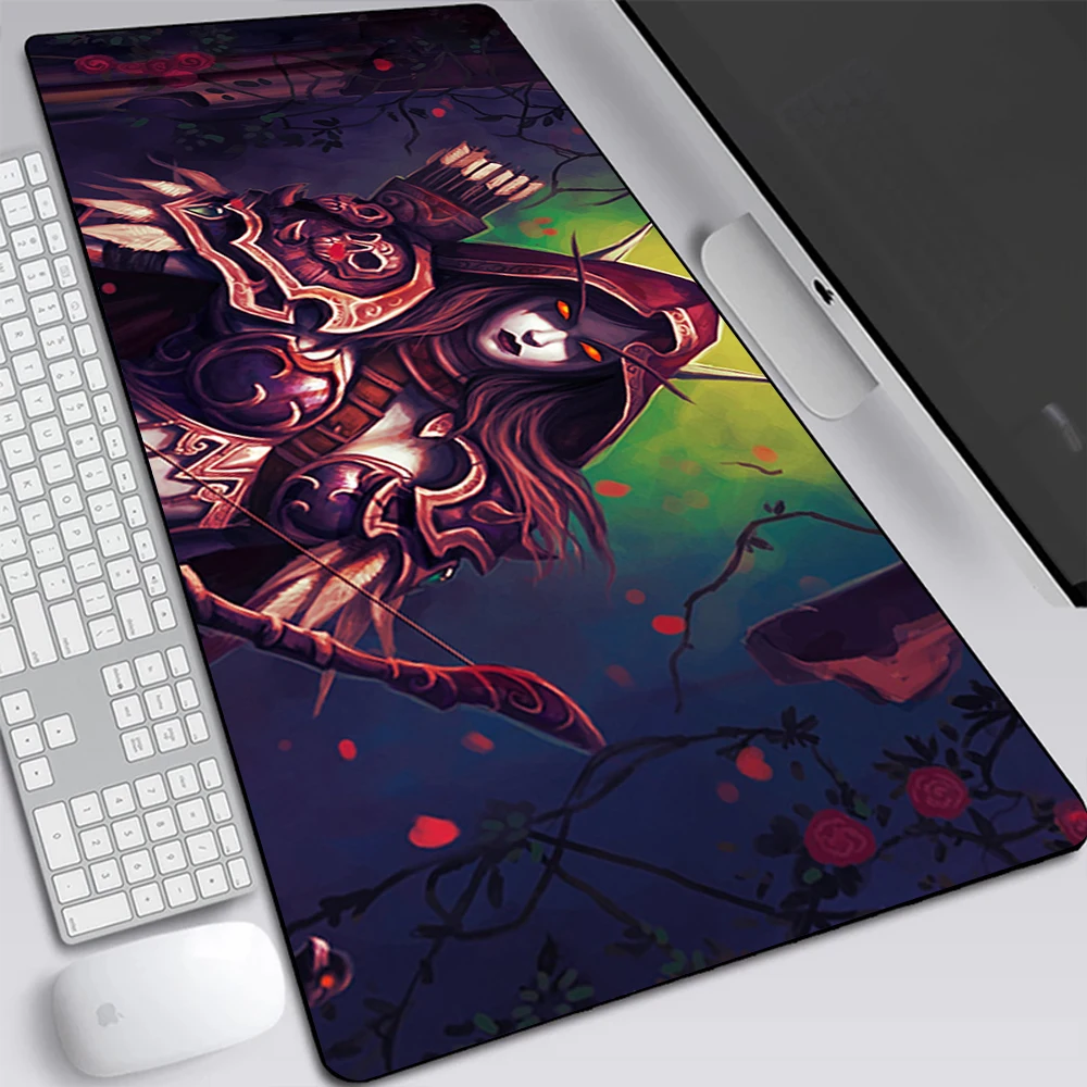 World of Warcraft Sylvanas Large Gaming Mouse Pad Computer Mousepad Keyboard Pad Desk Mat PC Gamer Mouse Mat XXL Office Mausepad