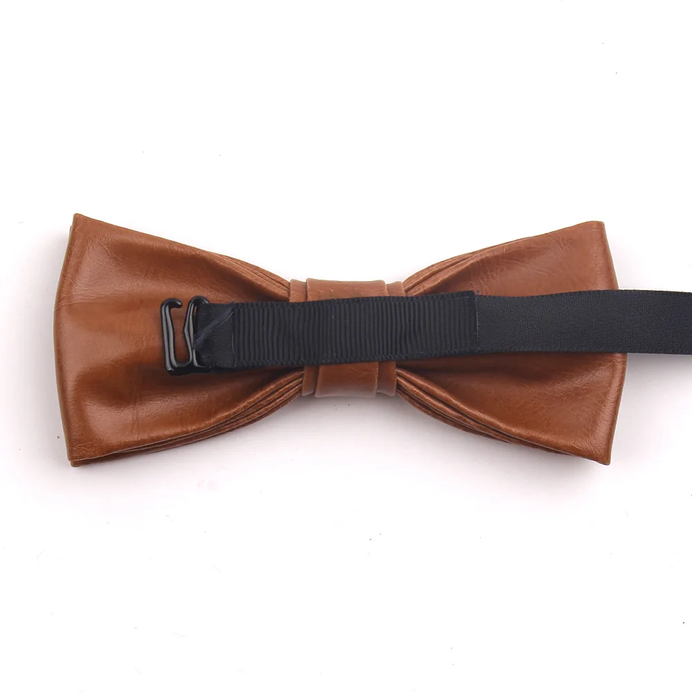 Vlinderdas Klassieke Past Bowtie Voor Mannen Vrouwen Pu Lederen Strikjes Voor Bruiloft Party Sjaaldassen Verstelbare Casual Strikjes Mens tie