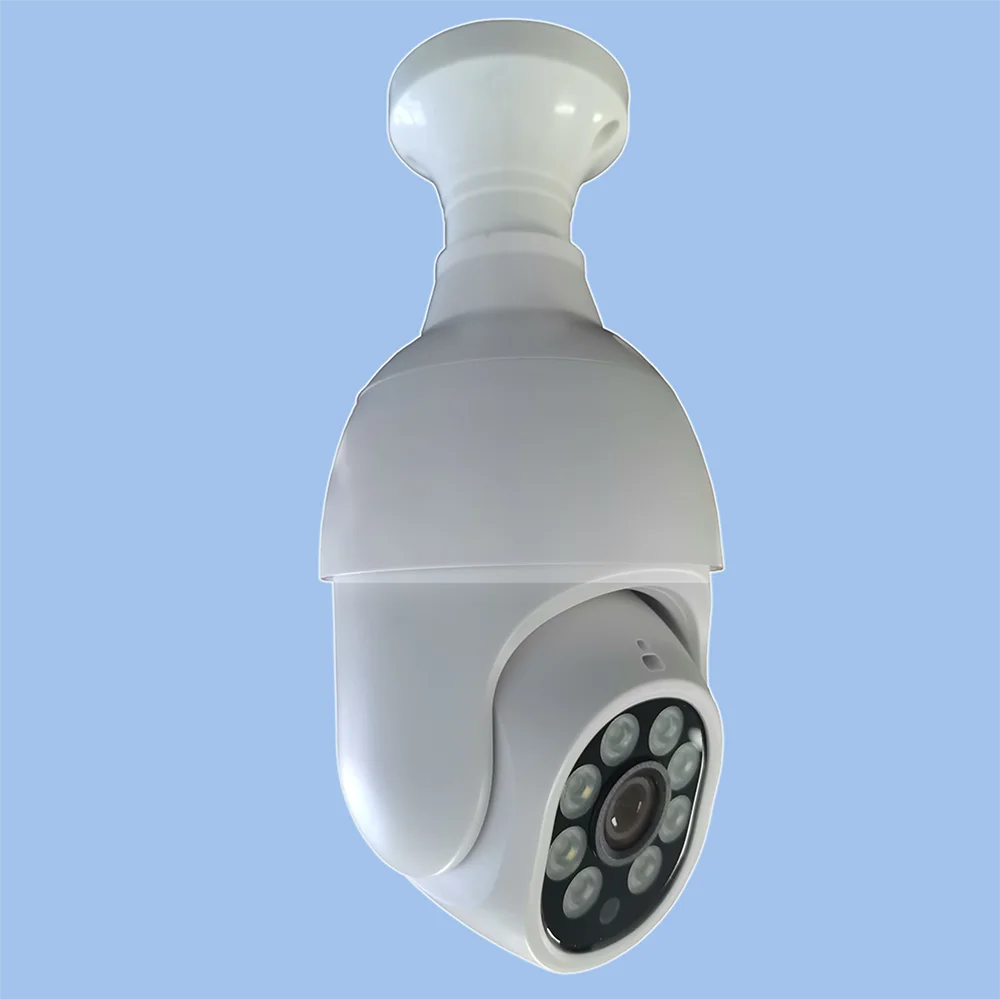 3mp Wifi Camera Outdoor with E27 Light LED Bulb Full Color Night Vision Two Way Talk Auto Track Video Surveillance Ycc365plus