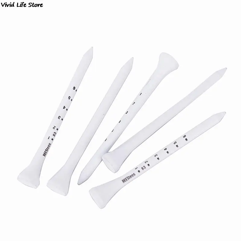 50PCS Professional Golf Tees 83mm White golf wood tee