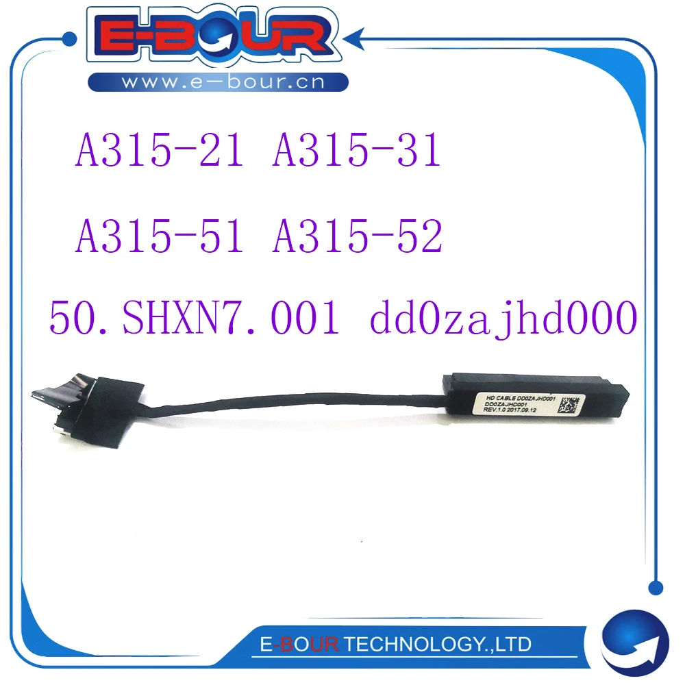 Hard Drive Disk SATA Connector for AC A315-21 A315-31 A315-51 A315-52 A314-32-C00A DD0ZAJHD000 50.GNPN7.005 Laptop HDD Cable