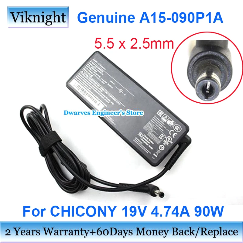 

Original A15-090P1A 19V 4.74A 90W AC Adapter For Chicony A17-090P1A A090A100P A090A086P For MSI PS42 PS63 Laptop Power Supply