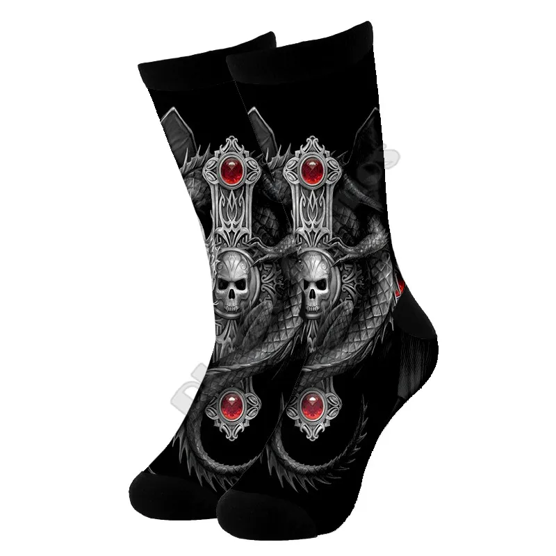 Dragon High Socks 3d Printed Men For Women Funny socks fashion long Socks 01