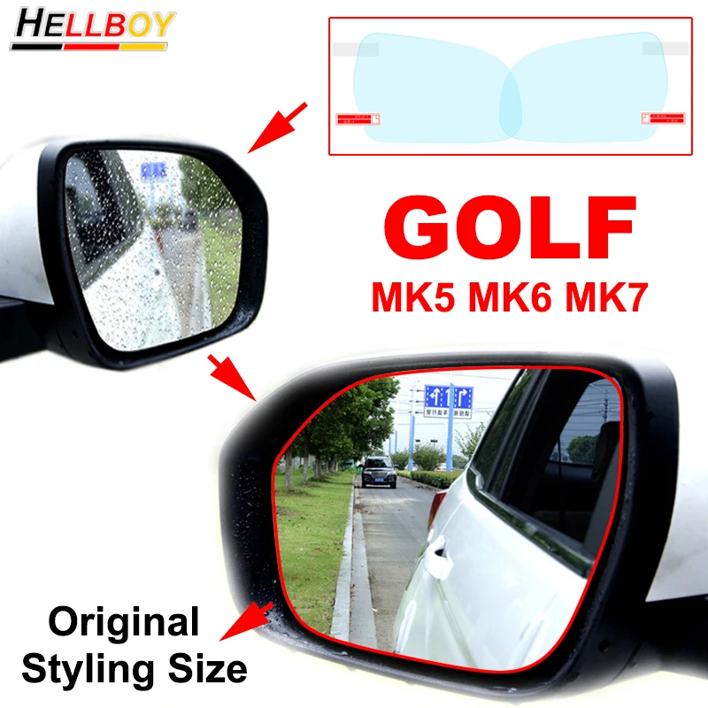 

4pcs Anti Fog Car Rearview Mirror Rainproof Film Sticker For VW GOLF 7 6 MK7 MK6 MK5 Side Wing Mirror Waterproof Protective Film
