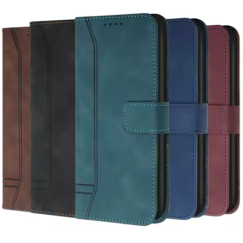 Leather Wallet Case for Samsung Galaxy S21 Note20 Ultra S20 FE S10 Plus A72 A52 A32 4G A22 5G A42 F22 F62 F52 Flip X Cover 4S 5