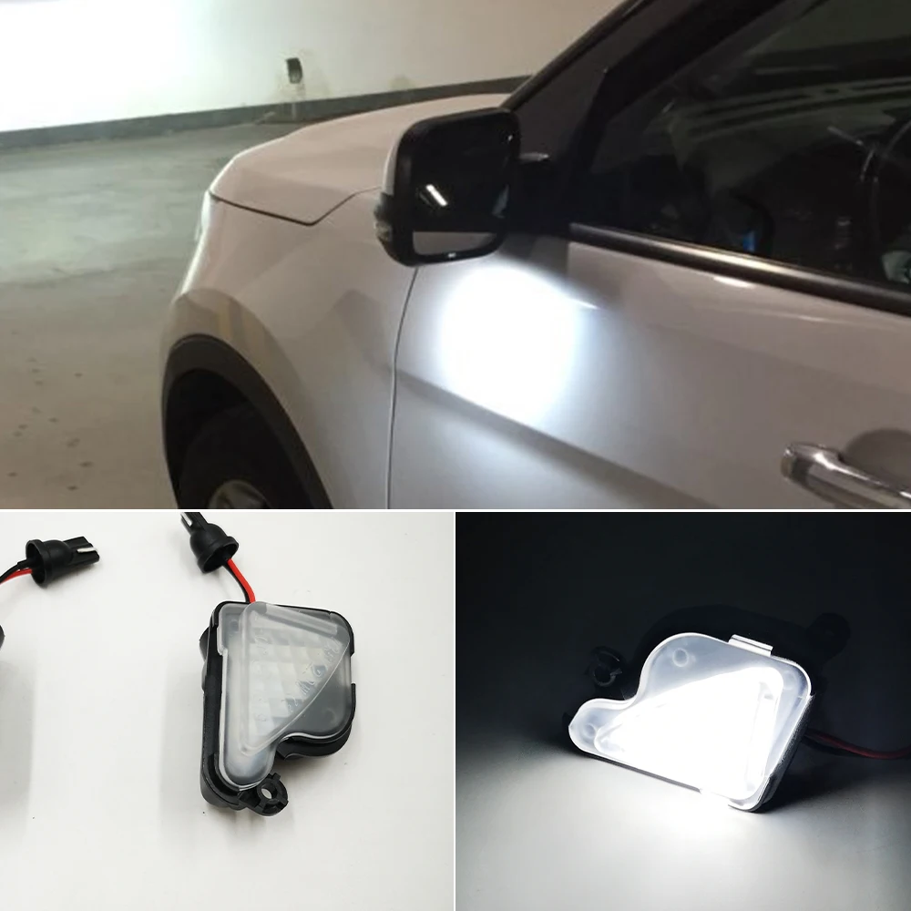 1Set For Skoda Octavia 3 2 5E 1Z 2004-2020 Skoda Superb 3 2 B6 B8 2008-2021 6000K White LED Under Side Mirror Light Puddle Lamps