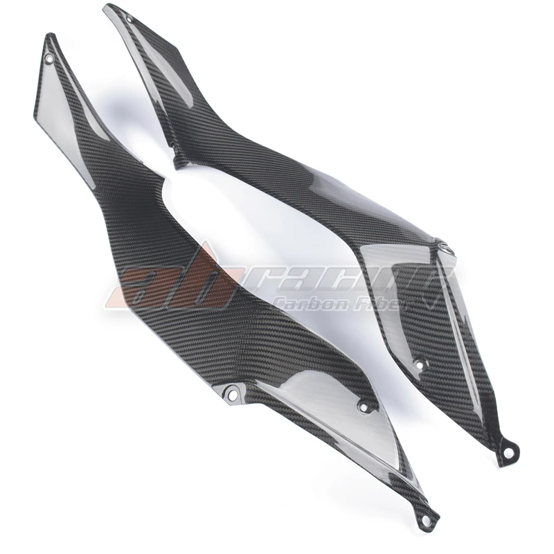 Gas Tank Side Trim Knee Grip Cowling Fairings For Kawasaki H2 SX 2016+ Full Carbon Fiber 100%