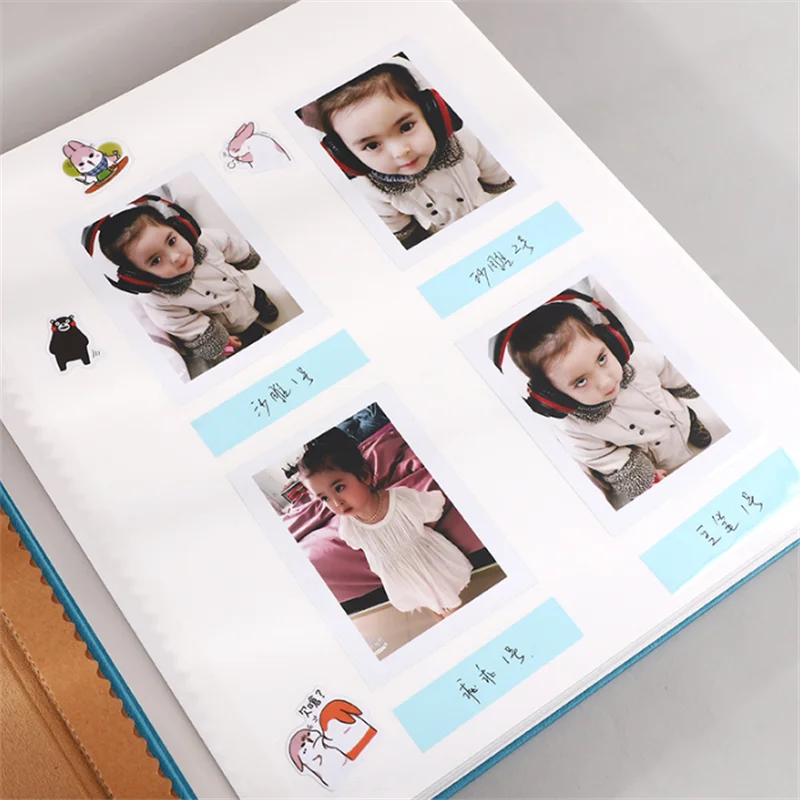 6 Inches Big Size Leather Photo Album DIY Scrapbook Pockets Family Photo Book Storage Child Wedding Birthday Memory Book