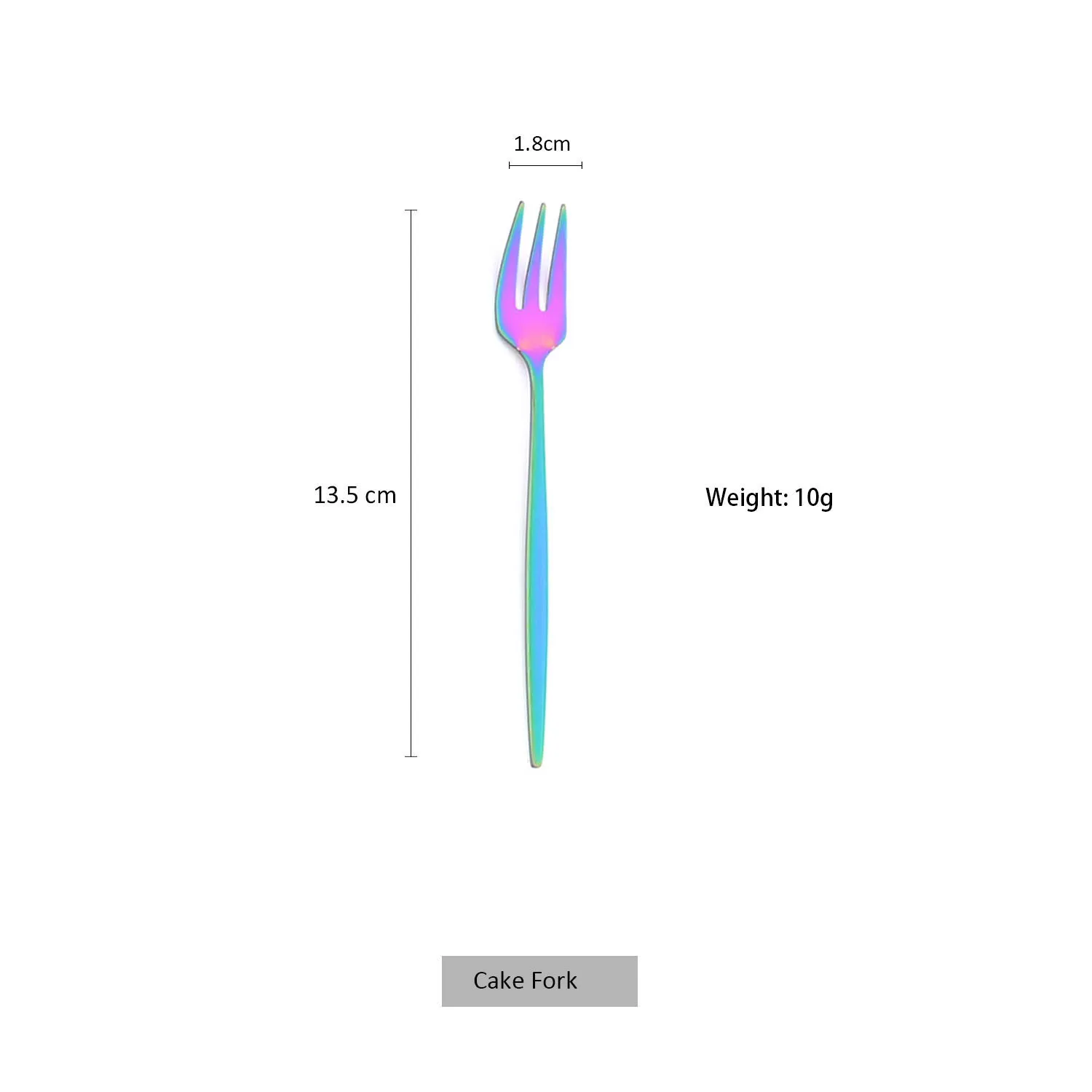 1pc Tea Forks Set Stainless Steel Small Fork Gold Fruit Fork Dessert Fork For Cake Snack Black Salad Fork Mini Cake Fork