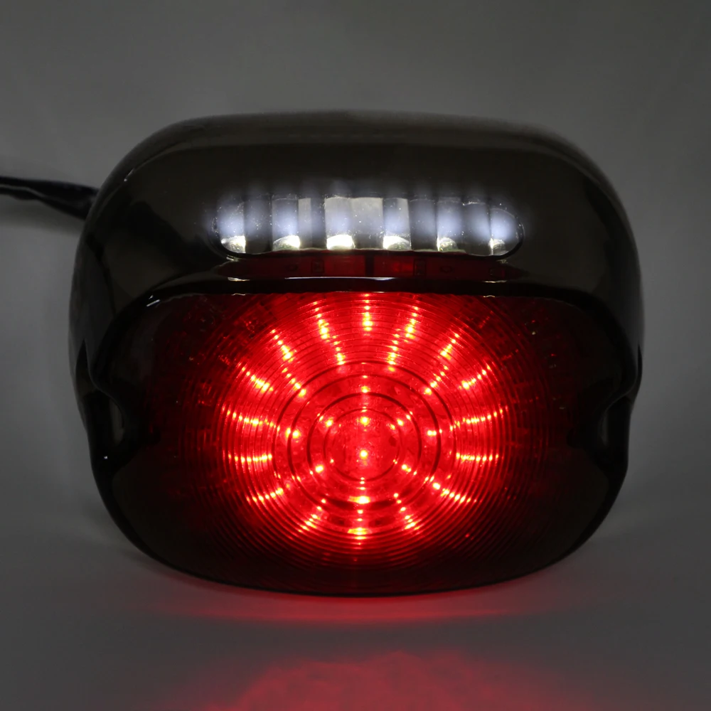 LED Tail Light for Harley Softail Fatboy Dyna Sportster Touring Motorcycle Rear Lamp Running Light Brake Turn Signal Smoke Lens