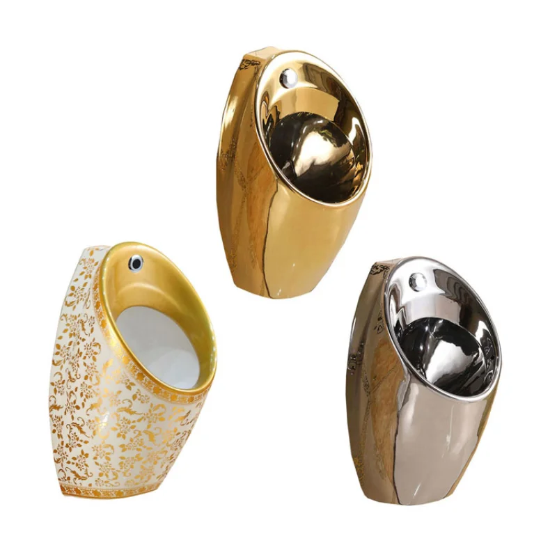 

sanitaryware urinary ceramic gold wall-hung ceramic sensor urinal for bathroom