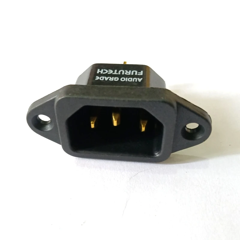 مقبس طاقة نحاسي مطلي بالذهب من Furutech ، مقبس طاقة HiFi ، IEC ، 3-Pin ، AC V ، 10A ، مقبس أنثوي ، 2