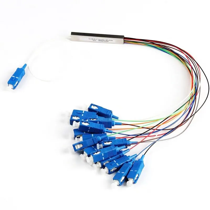 

1x16 SC/UPC 0.9mm Differential Mini Blockless Optic Fiber PLC Splitter Planar Lightwave Circuit Connector 5/10/20Pcs Lot