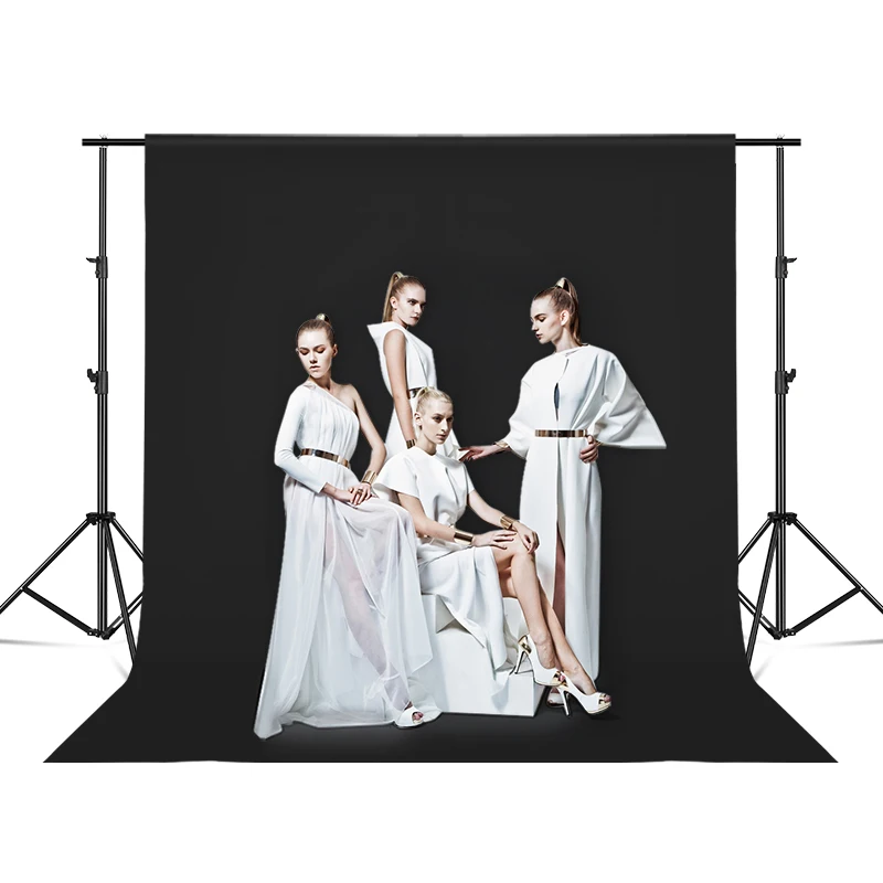 3m*4m Large Adjustable Backdrop Stand Photo Background Support System with Spring Clamp Elastic String Holder Clip Photography