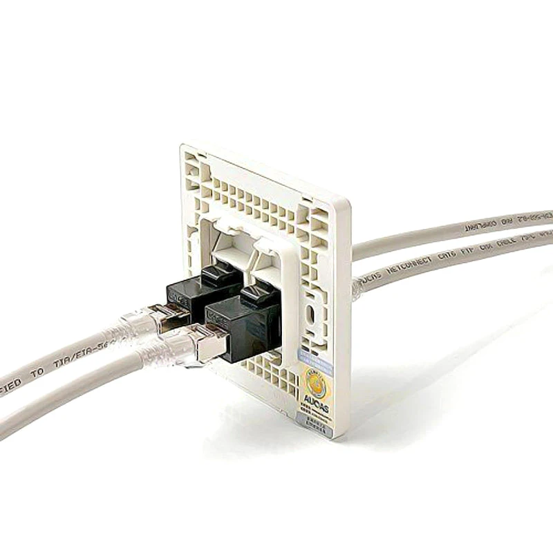 Cat5e CAT6 Inline  RJ45 Female To RJ45 Female Connectors Straight Through Network Cable Connection  Double Pass Extension Socket