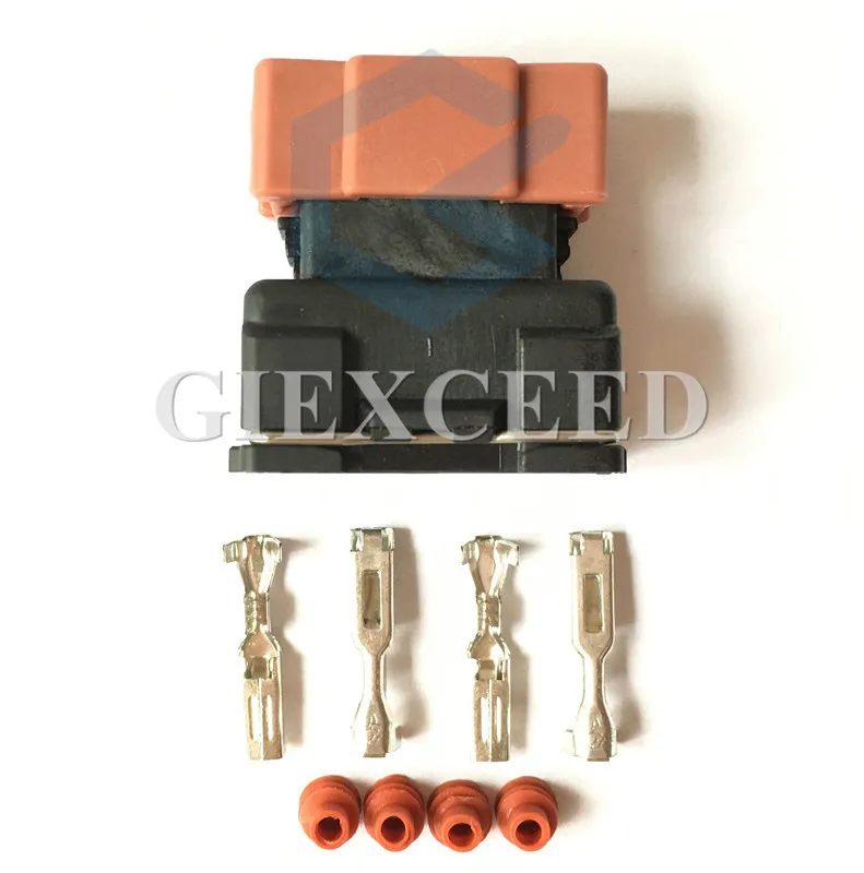 2 Sets 4 Pin AC Assembly 10378 Auto Connector Wire Socket For Toyota 4 AGE 16V TPS Mitsubishi KA24 SR20 MAF EVO Lancer TPS Plug