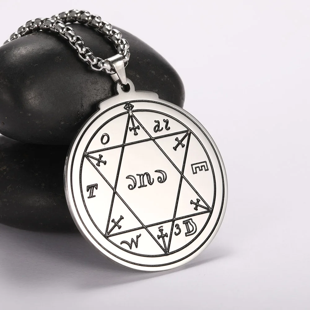 My shape Star of David Stainless Steel Necklace for Man Jewish Pentacle of the Sun Jupiter Solomon Hexagram Israel Jewelry Male