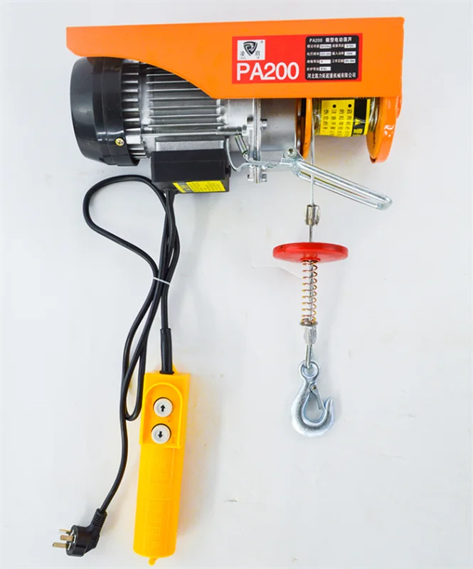 PA200 Mini Electric Hoist 220V Household Crane, Small Lifting Hoist, Decoration Hoist Crane Free Shipping