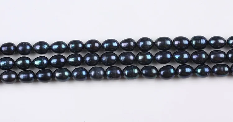 APDGG Genuine 10-11mm Natural Black Bulk Big Size Rice Shape Loose Fresh Water Pearl Beads women lady jewelry DIY