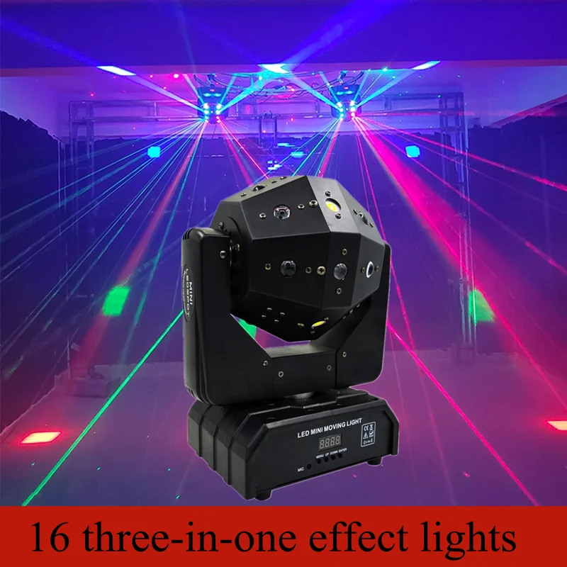 Double-arm beam DMX512 mobile head laser soccer DJ stage scene performance lights KTV disco bar clear ba