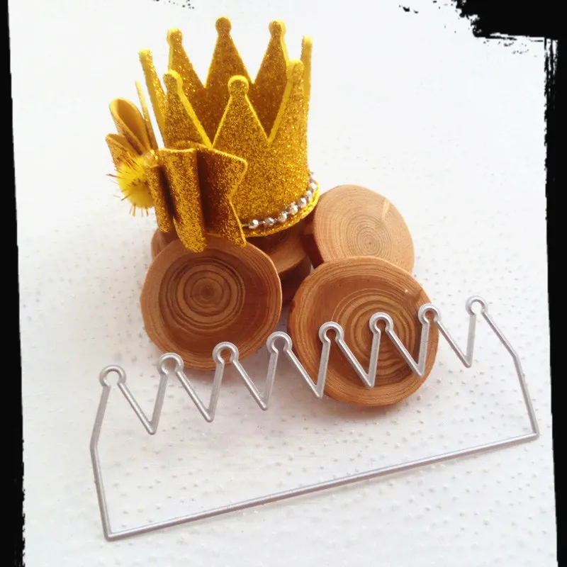 Birthday Crown Metal Cutting Die for Craft Dies Stencils Templates Scrapbooking Embossing Knife Mould Punch Making Cards Dies