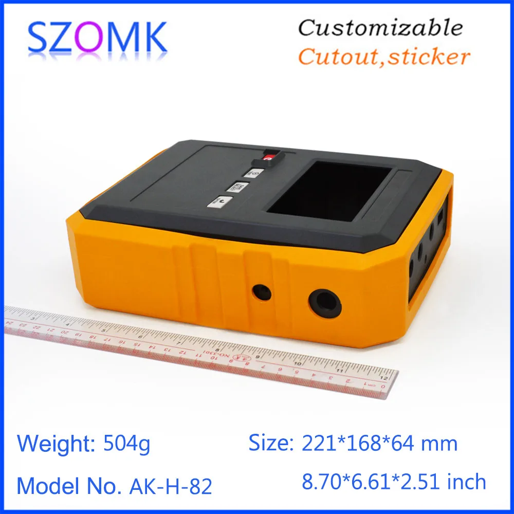 1 Piece 221*168*64mm szomk plastic handheld device housing for instrument junction box