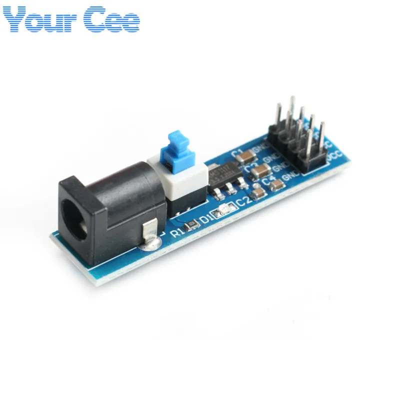 AMS1117 3V 5V ADJ Adjustable Step Down Buck Module 3.3V 5V Power Voltage Regulator Board with DC Jack Switch