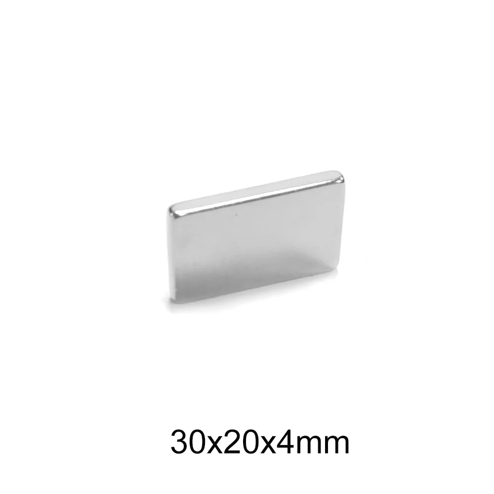 2/5/10/15/20/30PCS 30x20x4mm Strong Search Magnet Sheet N35 Block Rectangular Permanent Neodymium Magnet 30x20x4 30*20*4 mm