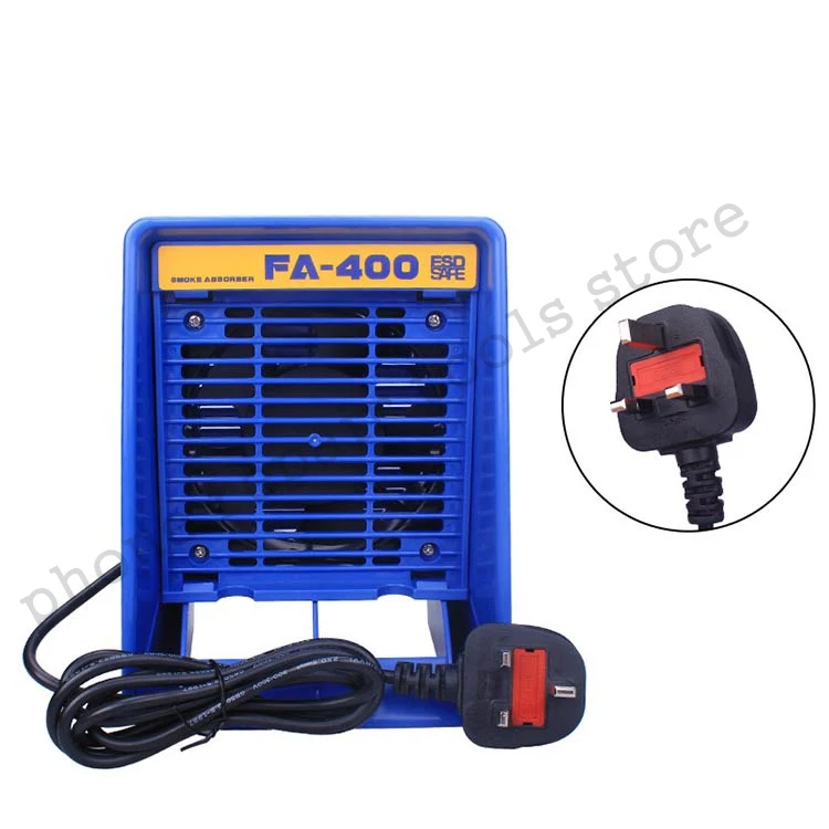 220 V/110 V 400 soldeerbout Rook Absorberen ESD Dampafzuiger Roken Instrument, met 10 st gratis Actieve Kool Filter Spons - afbeelding 1