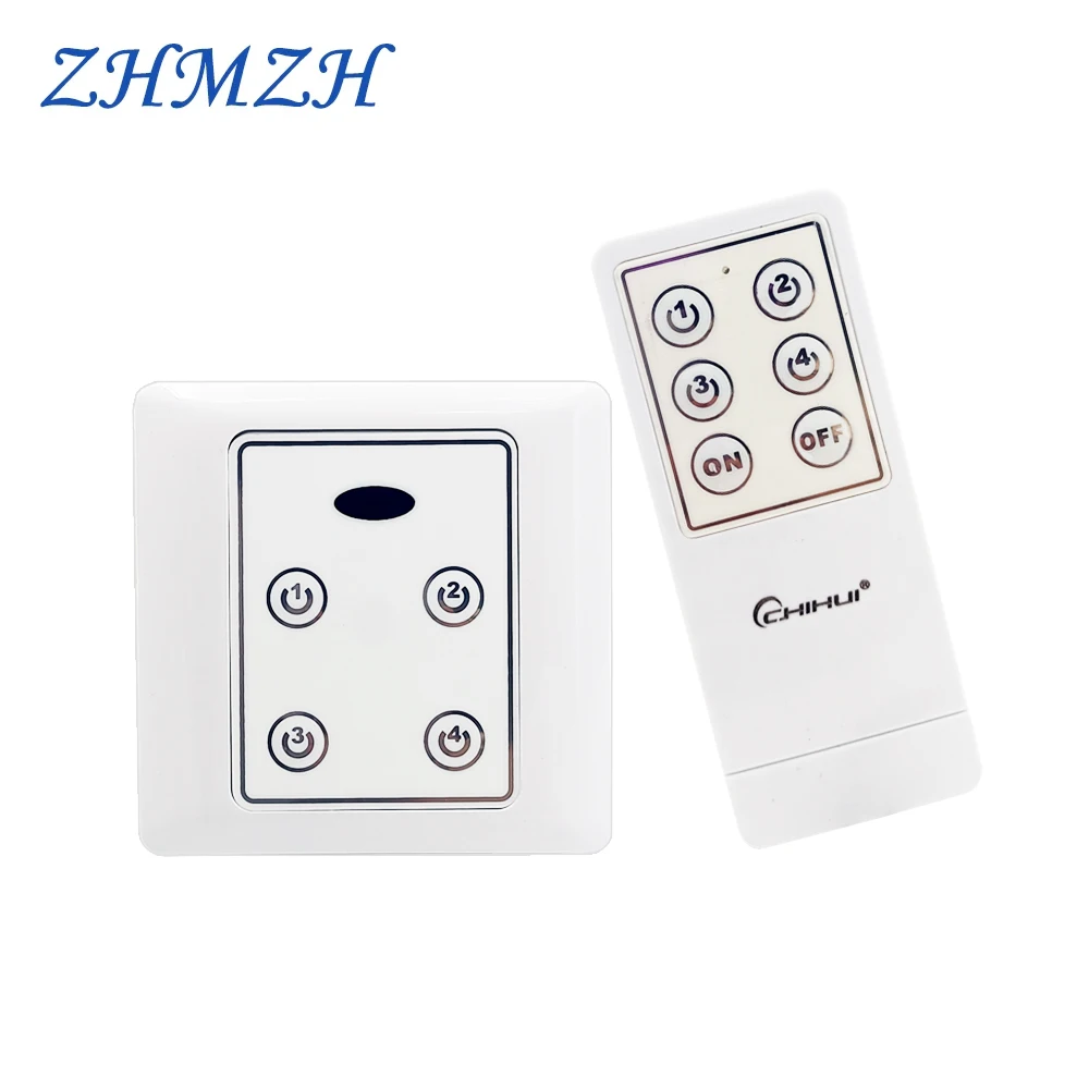 

ZHMZH 4 Выход Spirit 86 стиль инфракрасный луч Teleswitch дистанционный переключатель для выставки или галереи переключатель панель 2 в 1 AC220 в