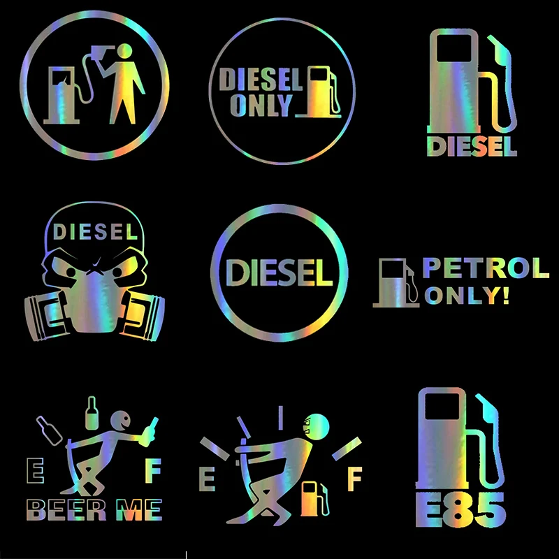 Car Sticker 3D DIESEL ONLY Fuel Sticker On Car Funny Stickers and Decals Vinyl Car Styling