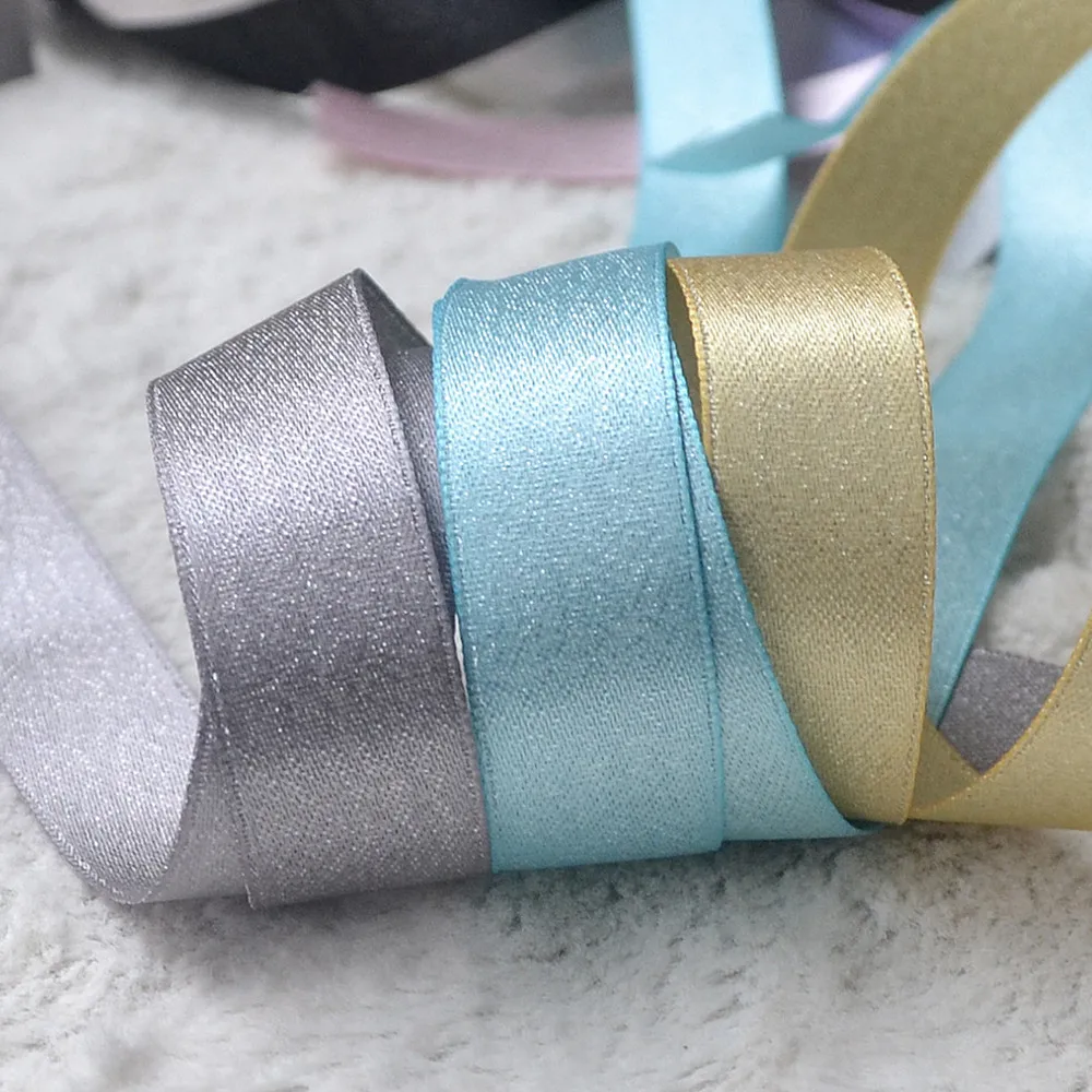 

Free Shipping [100yards/roll, 6mm-38mm] silver yarn Satin decorative Ribbon tape for handmade gift wrapping hair sewing supplies